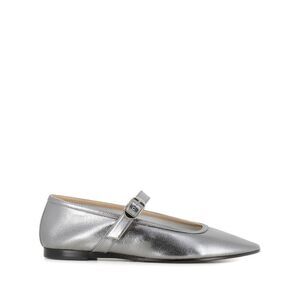 Le Monde Beryl Silver Ballet Flats Women